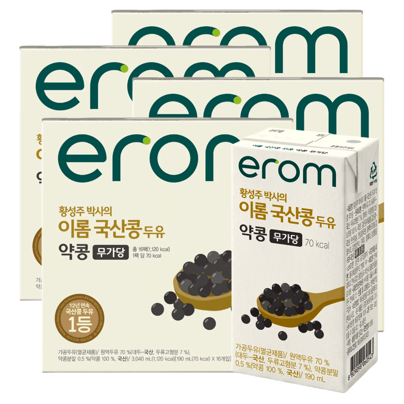 이롬 황성주박사 약콩두유 190ml 16팩