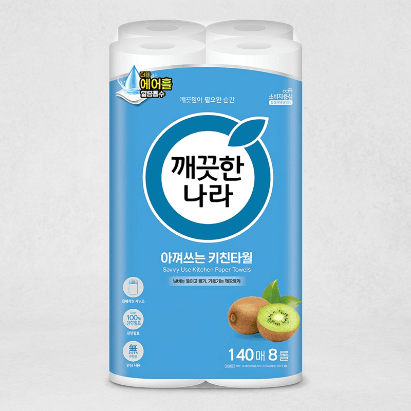 깨끗한나라 아껴쓰는 키친타월 8롤