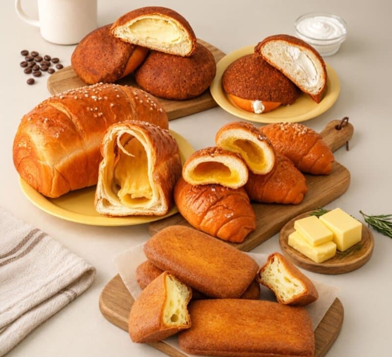 Bread Assortment 5 Types 16 Pieces