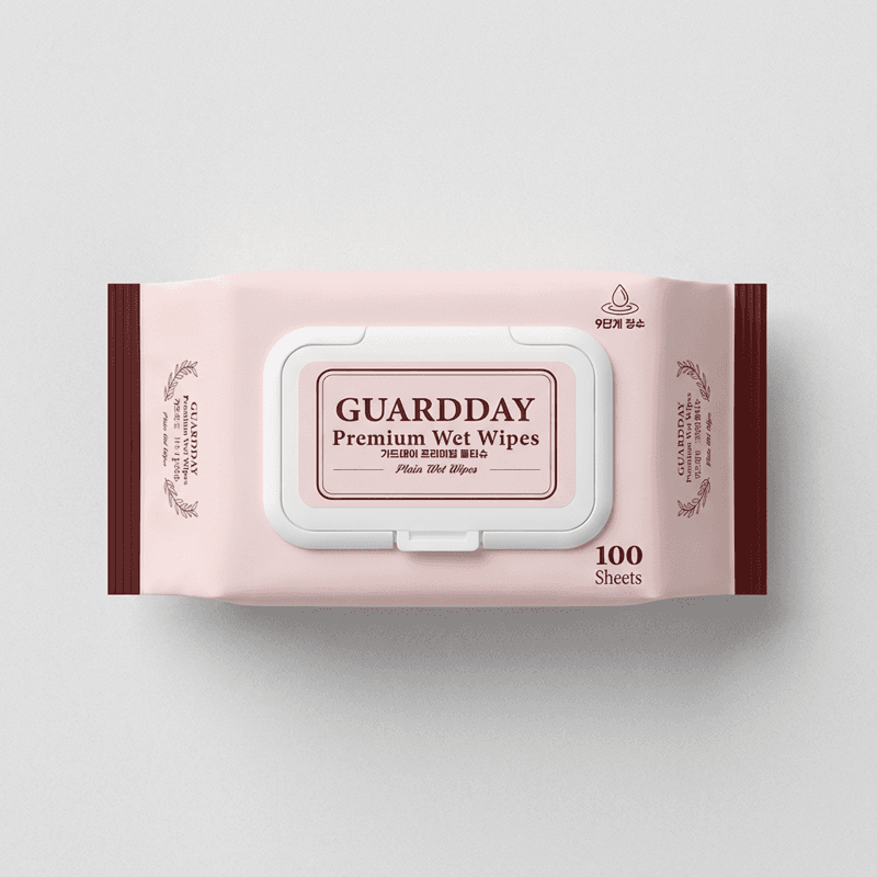 Guard Day Premium Wet Wipes 100 Sheets x 20 Packs
