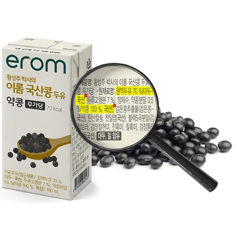 이롬 약콩 무가당 두유 190ml