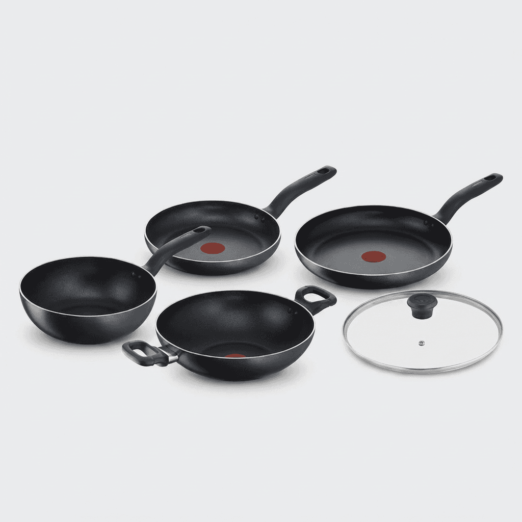 Tefal Titanium Intensive Black Frying Pan 5-Piece Set