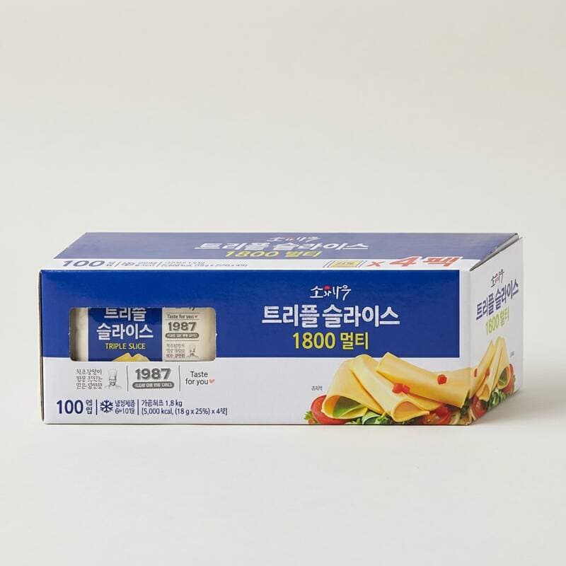 Dongwon Sowanamu Triple Slice Cheese, 100 pcs