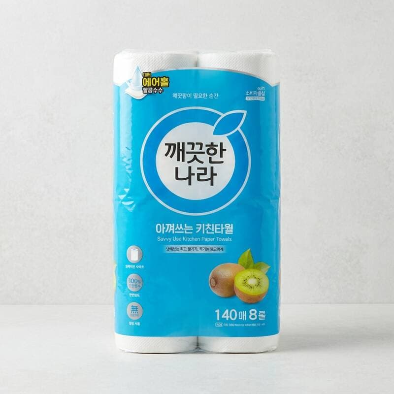깨끗한나라 아껴쓰는 키친타월 8롤 2개
