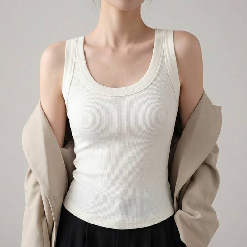 Ribbed Spandex Tank Top 3-Pack