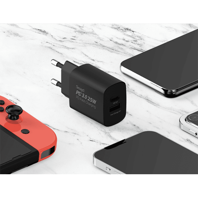 Seoga 25W PD 2-Port Charger + 60W C-to-C Cable