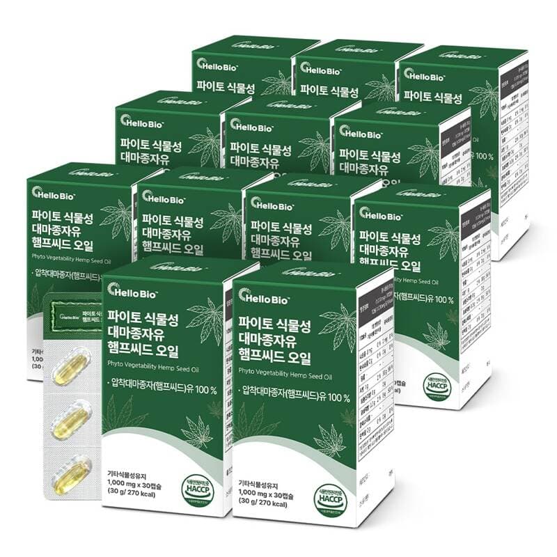 Hellobio Phyto Hemp Seed Oil 30 Caps x 12