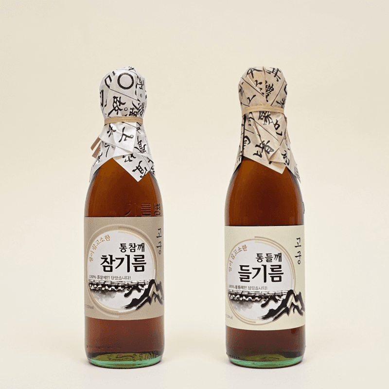 고궁 참기름·들기름 350ml 세트