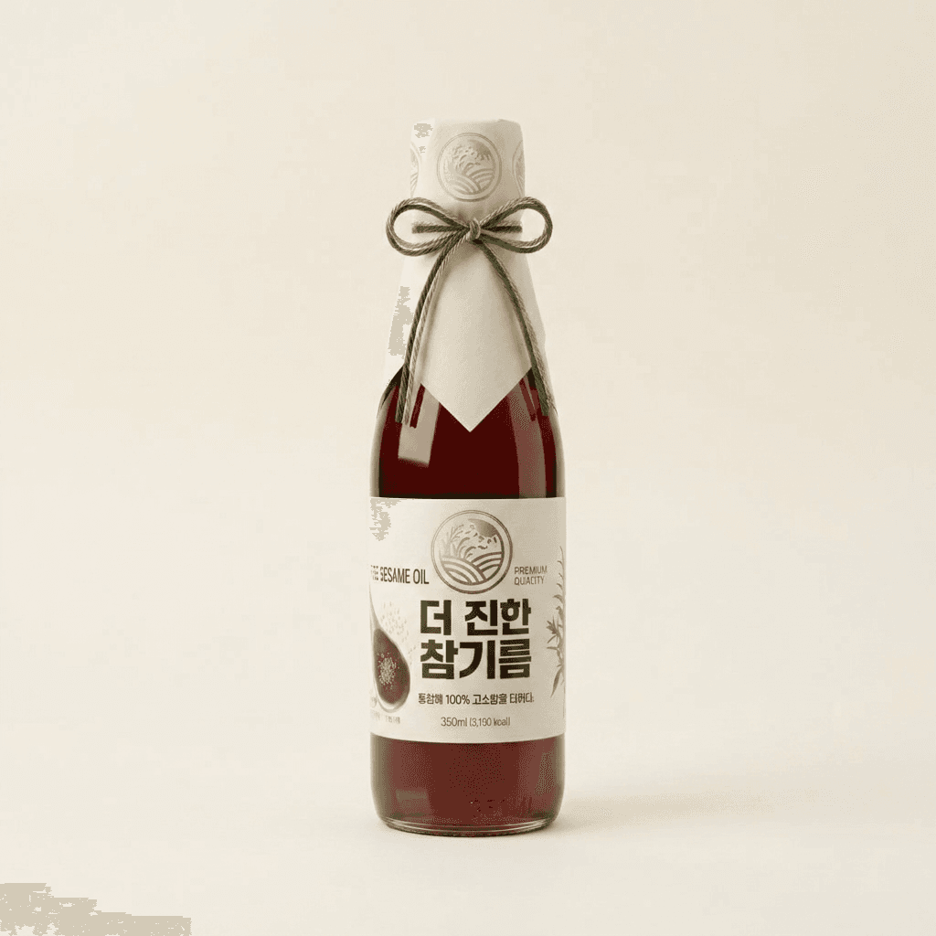 들녘 전통압착 참기름 350ml 4개