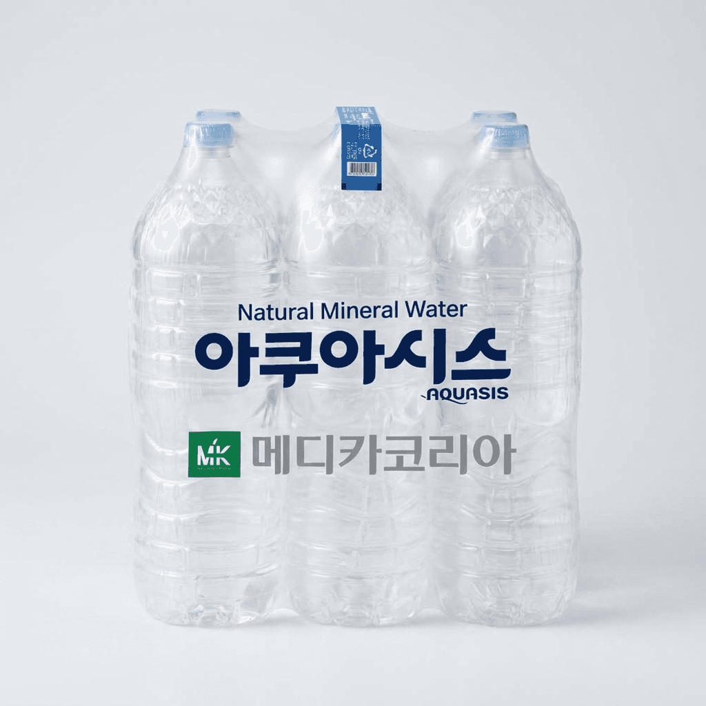 아쿠아시스 생수 무라벨 2L 12개