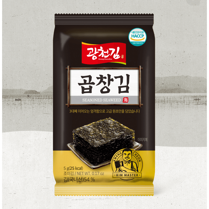Gwangcheon Gopchang Gim & Dosirak Gim 5g x 32