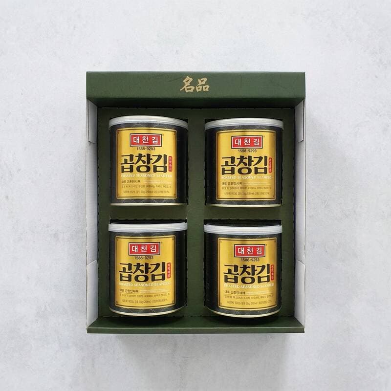 Daecheon Gim Gopchang Canned Laver Gift Set