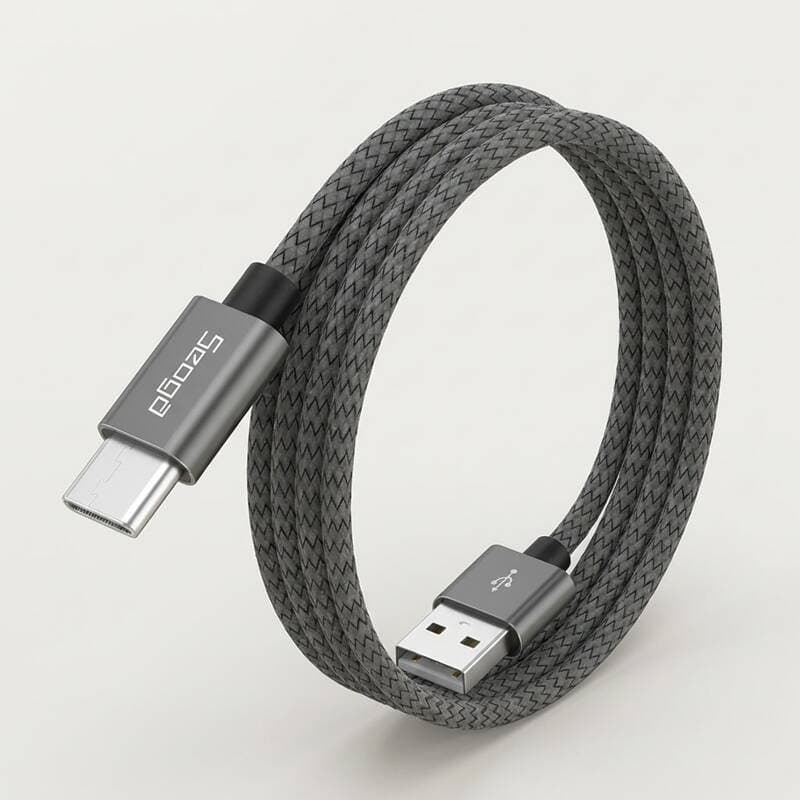 Seoga Metal Fast-Charging USB-C Cable (Dark Gray, 3m)