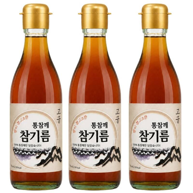 고궁 통참깨 참기름 350ml 3개