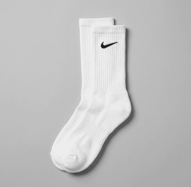 Nike Everyday Cushion Crew Socks 6 Pairs (White, L)