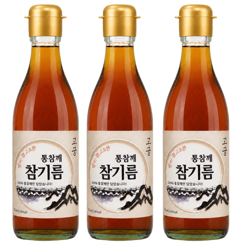 고궁 통참깨 참기름 350ml 3개