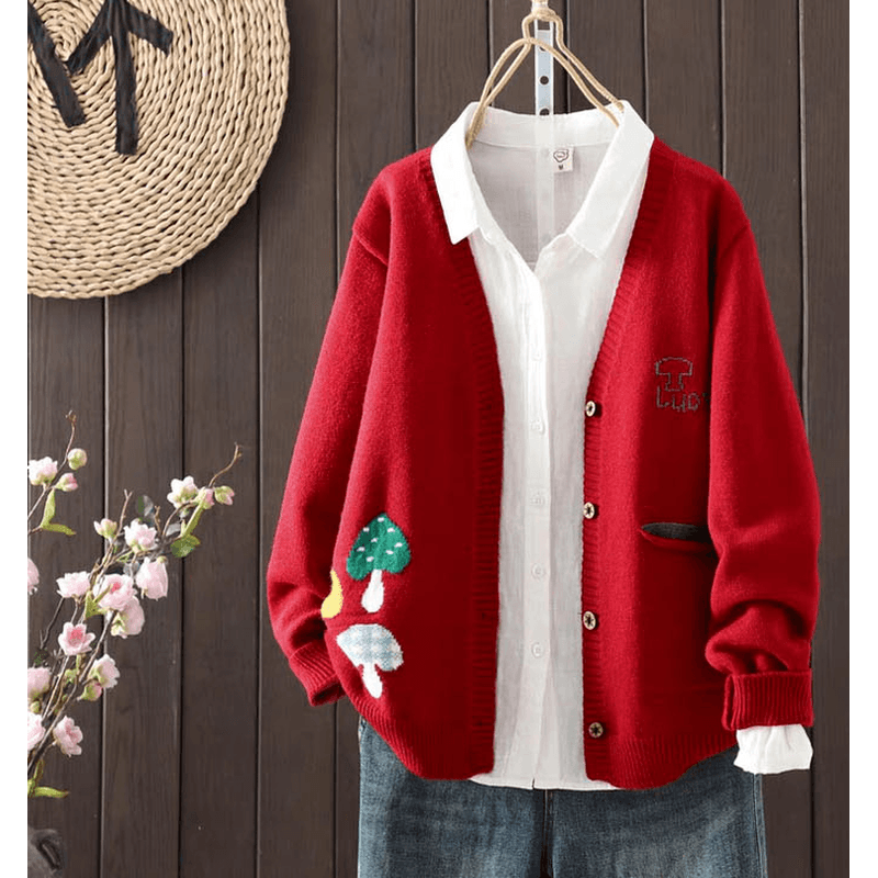 Ecole Luke Embroidered Cardigan