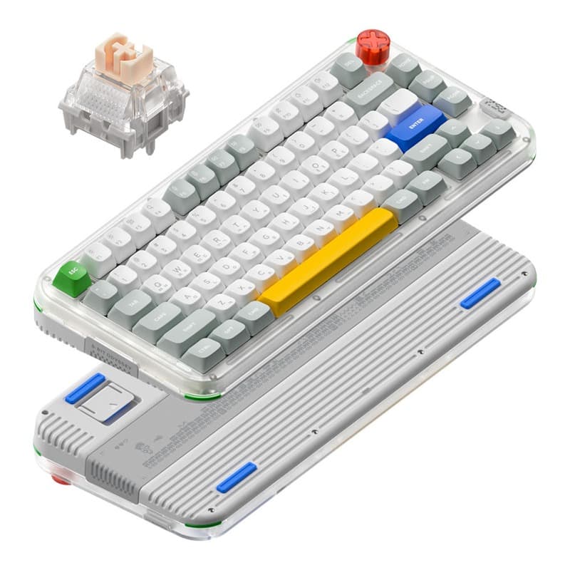 NUPHY KICK75 Mechanical Keyboard (Retro Grey)