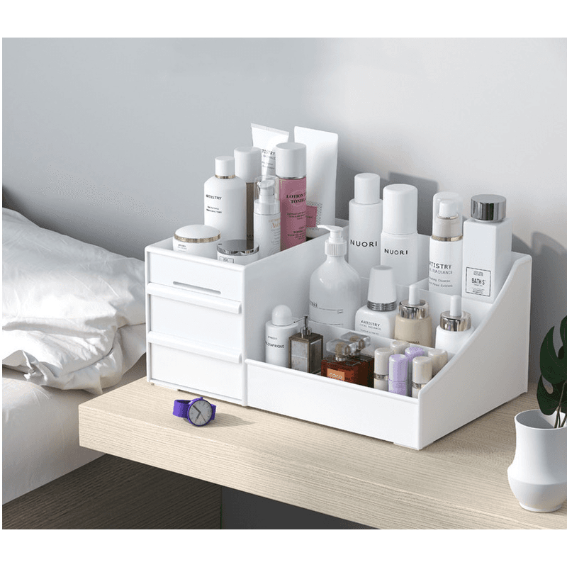 Cosmetic Multi Organizer White 2pcs