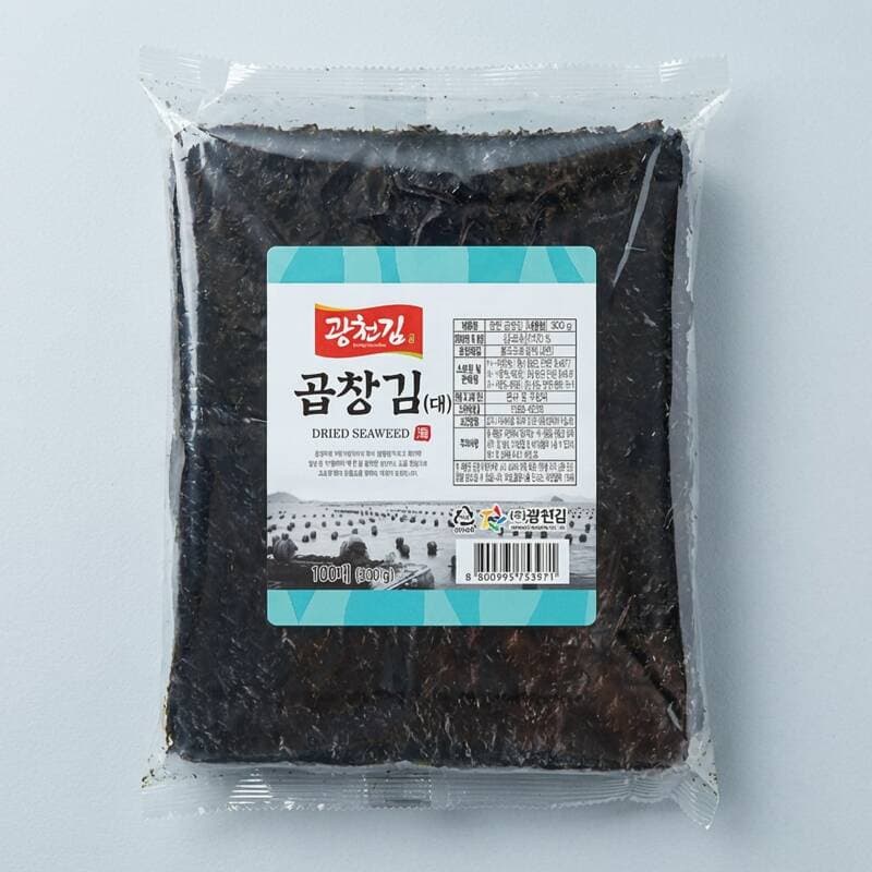 Gwangcheon Haenam Gopchang Laver Special Large 100 Sheets