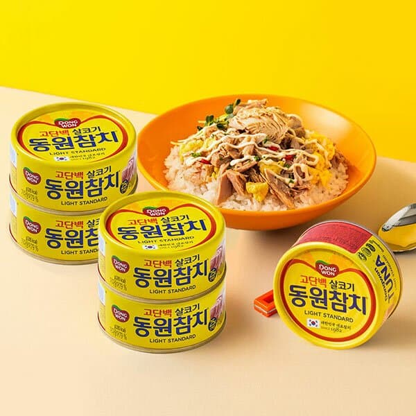 Dongwon Light Standard Tuna 85g x 6 Cans