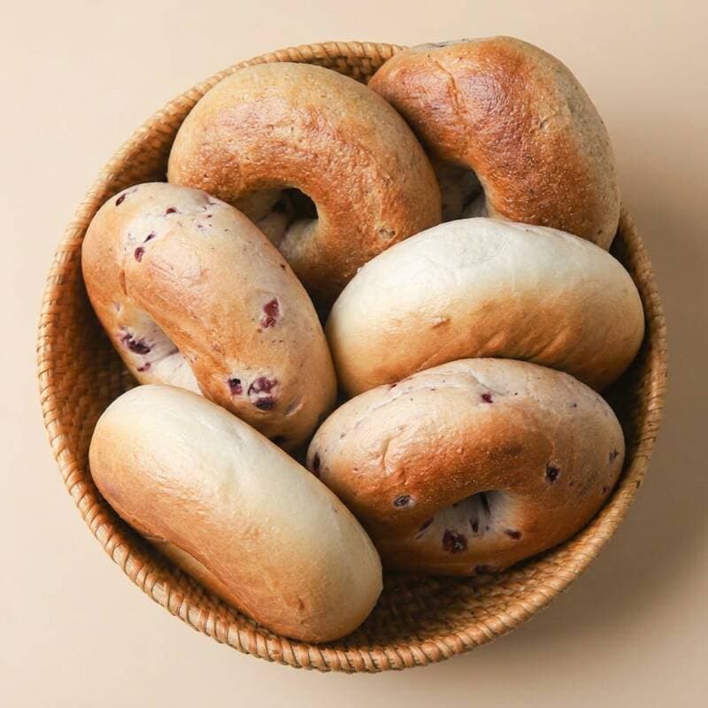 Blueberry Bagel 118g, 8 pcs