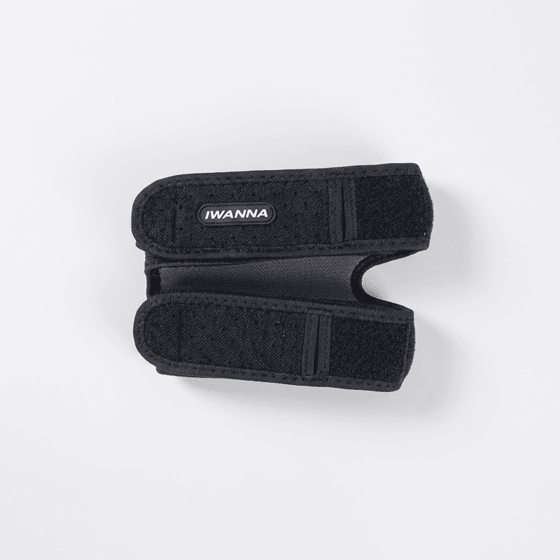 Iwanna Double Patellar Tendon Knee Brace Set (Black, 2pcs)