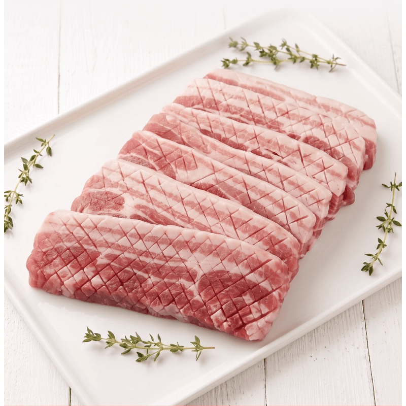 FlyFarm Barley-Fed Aged Black Pork Honeycomb Belly 1kg x3