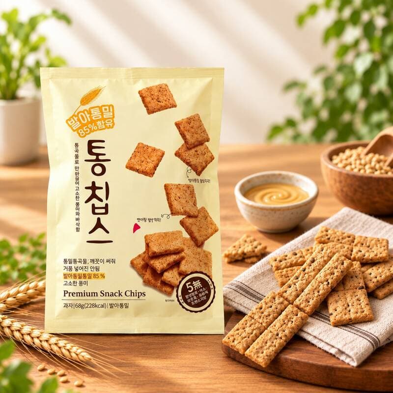 Sprouted Whole Wheat Chips 60g x 10 Pack