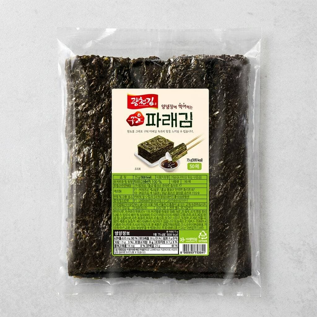 Gwangcheon Roasted Green Laver 50 Sheets