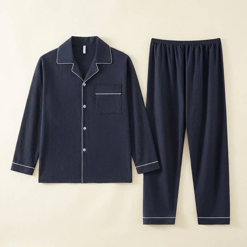 Manipanda Men's Pajama Set Navy 3XL