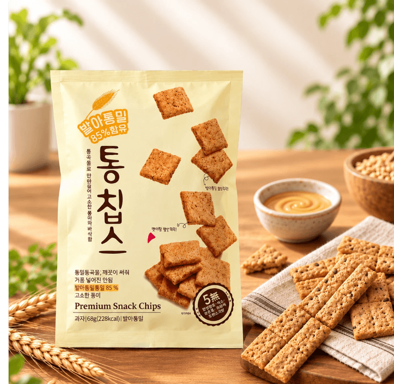 Sprouted Whole Wheat Chips 60g x 10 Pack
