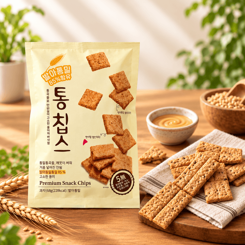 Sprouted Whole Wheat Chips 60g x 10