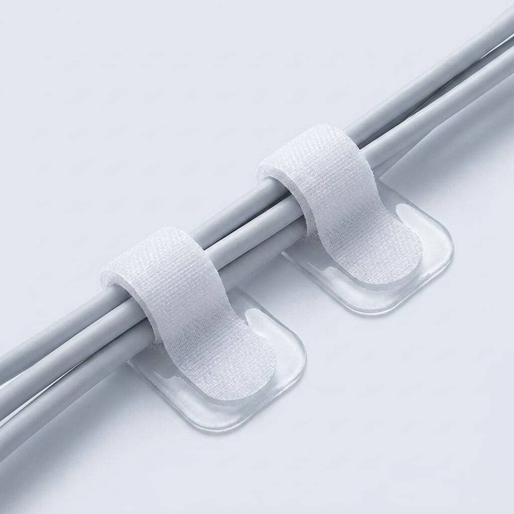 3M Multi-Purpose Cable Velcro Straps, 20 Pcs, White