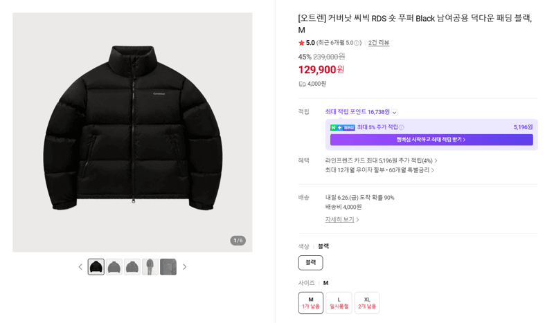 커버낫 씨빅 RDS 숏 푸퍼
