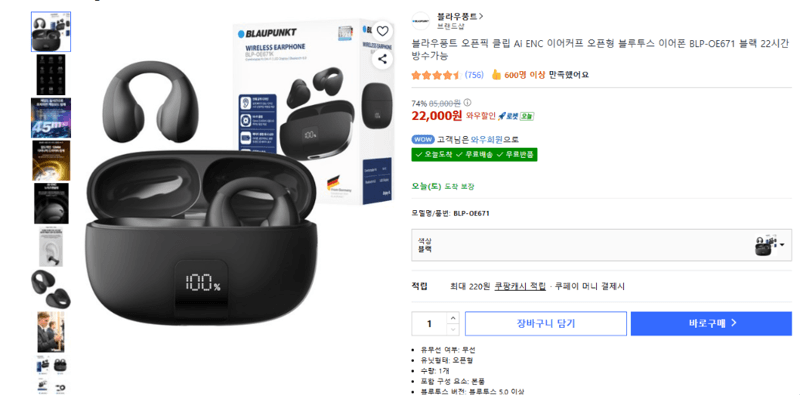 블라우풍트 오픈픽 클립