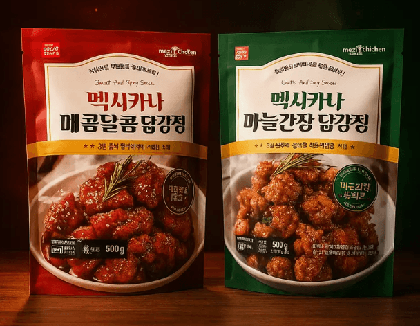멕시카나 닭강정 500g 2개