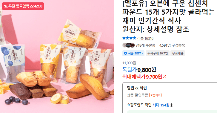 델포유 십센치 파운드 15개