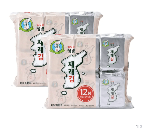 지도표 성경김 재래식탁김 24봉