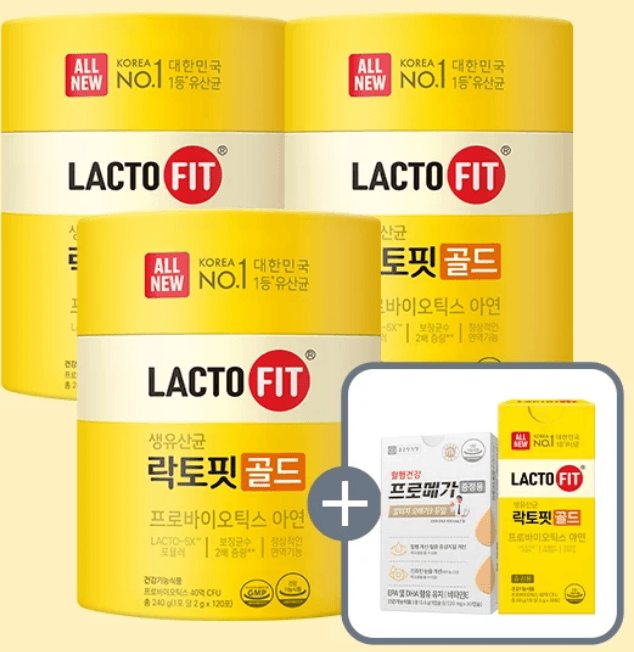 락토핏 골드 120포 3개