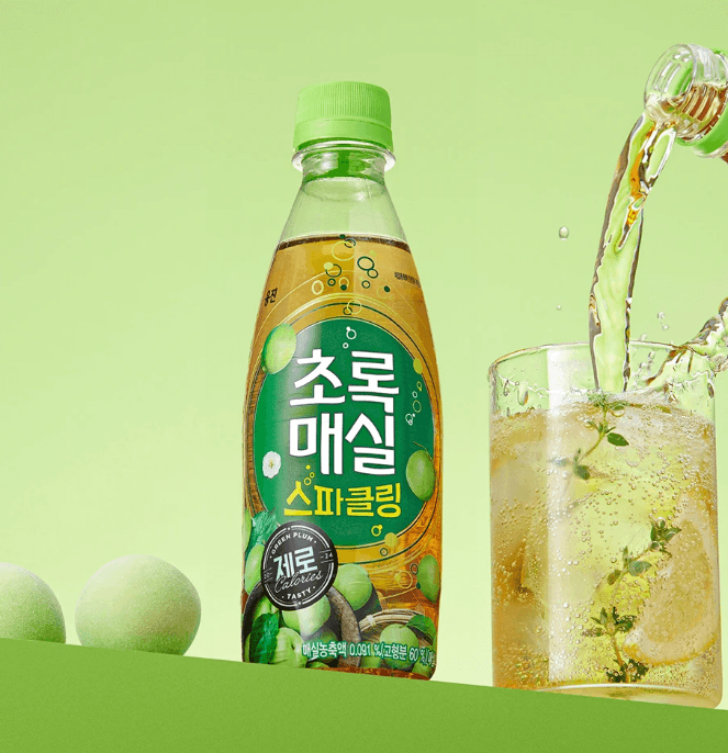 초록매실 스파클링 제로 350ml 20개