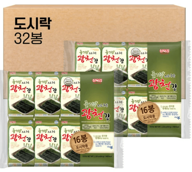 삼육김 들기름 광천김 32봉