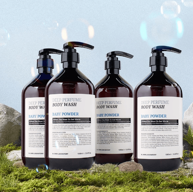 W.피부연구소 딥 퍼퓸 바디워시 1L 4개