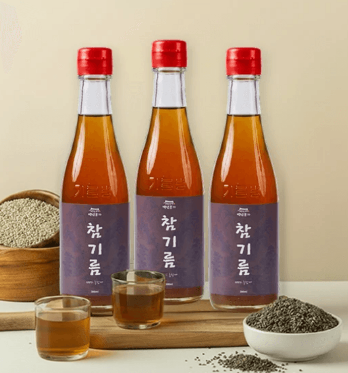 백년본가 참기름 350ml 3개