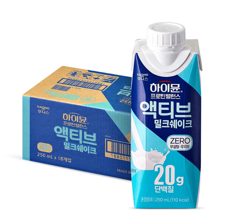 하이뮨 프로틴 밸런스 액티브 제로 250ml 18개