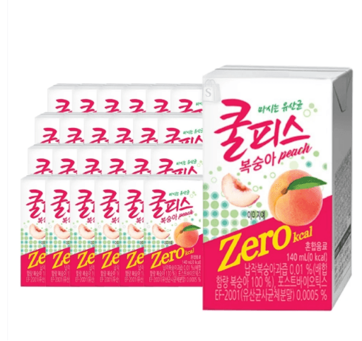 동원 쿨피스 제로 복숭아 140ml