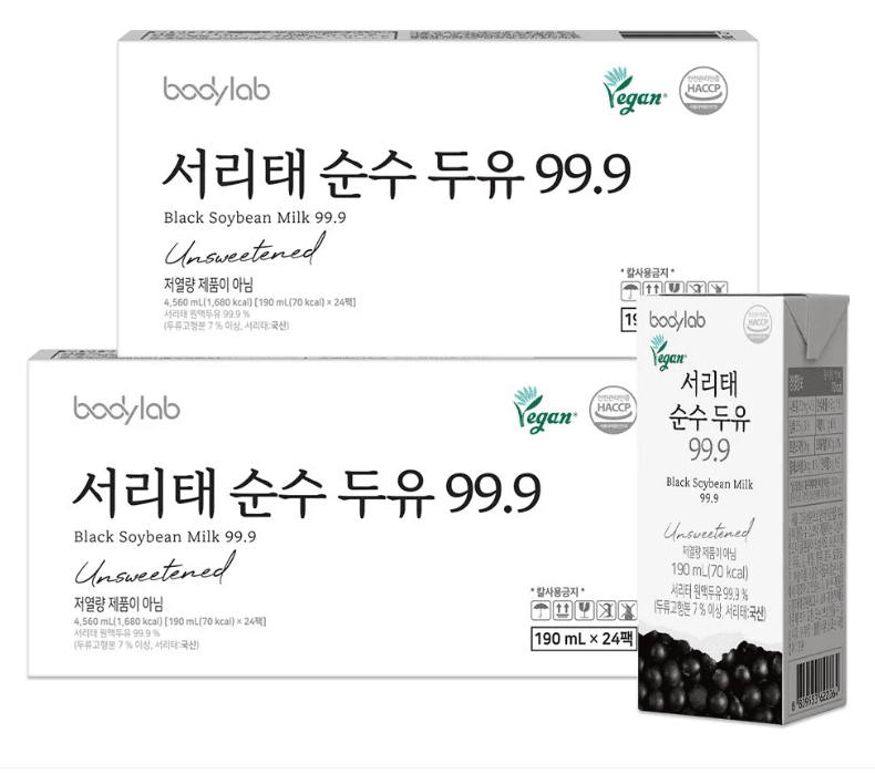 바디랩 서리태 순수두유 48개