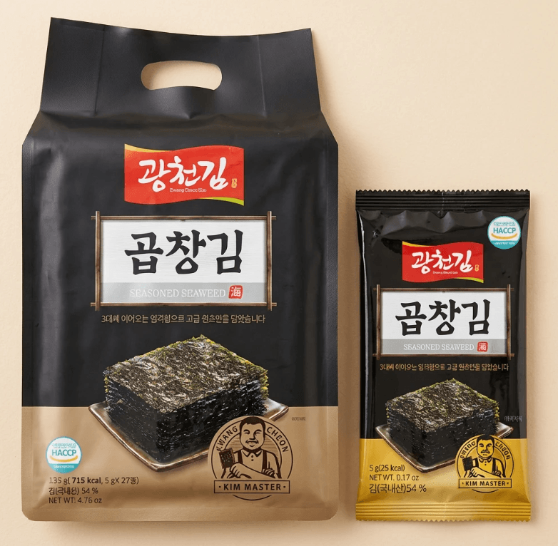 광천김 곱창김 도시락김 27개