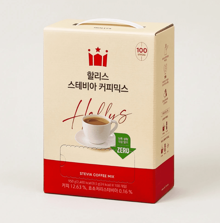 할리스 스테비아 커피믹스 100개