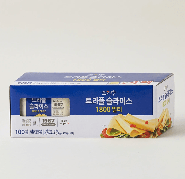 소와나무 트리플 슬라이스 치즈 100매